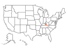 Kentucky Time Zones Map -- Timebie