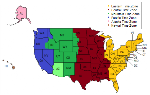 time zone map usa live cdt edt